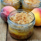 Peach Crisp in a Jar