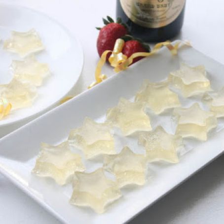 Peach and Vanilla Champagne Jello Shots