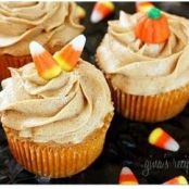 Pumpkin Cupcakes with Pumpkin Spice Cream Cheese Frosting