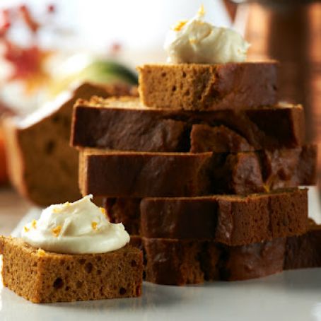 Pumpkin Bread with Cream Cheese Icing