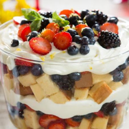 Tri-Berry Trifle
