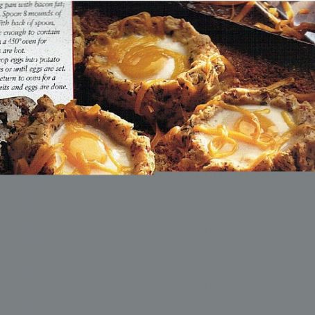 Eggs in Potato Hollows