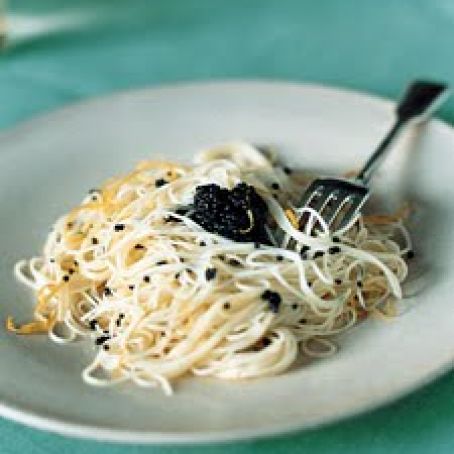Lemon Capellini with Caviar