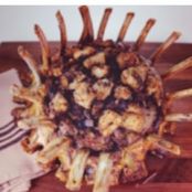 Stuffed Pork Crown Roast with Apricot Glaze