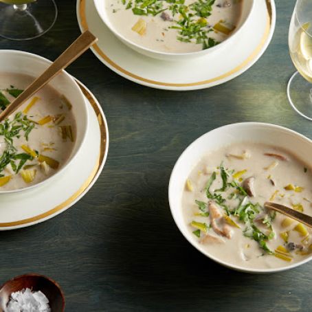 MUSHROOM****Creamy Bacon, Wild Rice & Mushroom Soup with Maple Syrup