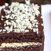 Chocolate Cake with Orange Buttercream and Chocolate Ganache