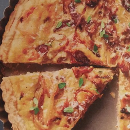 Onion Tart with Bacon and Mustard