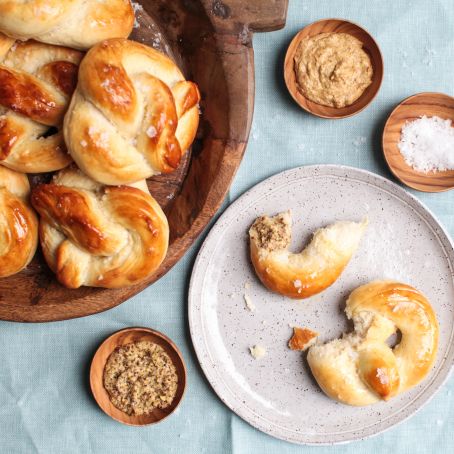 Pretzels with Maldon Salt