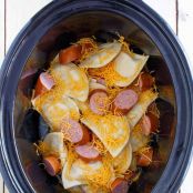 Slow Cooker Kielbasa & Pierogies