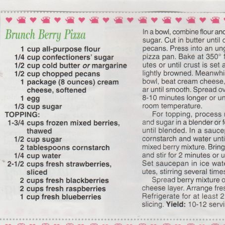 Brunch Berry Pizza