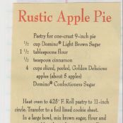 Rustic Apple Pie