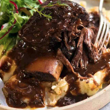 Braised Boneless Beef Short Ribs in Red Wine Sauce