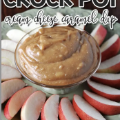 Crockpot Cream Cheese Caramel Dip