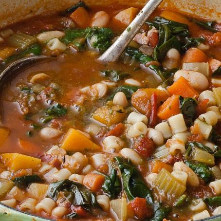 Winter Minestrone & Garlic Bruschetta