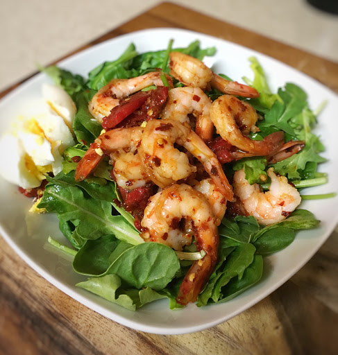 Warm Shrimp Spinach Salad Recipe