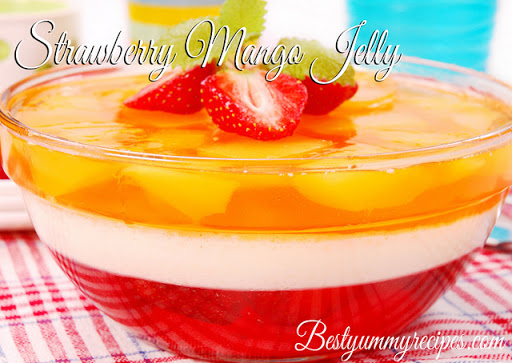 Strawberry Mango Jelly With Cream Recipe - (3.9/5) image