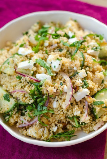 Couscous Salad with Cucumber, Red Onion & Herbs Recipe - (4.3/5)_image