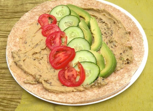 Hummus, Cucumber, and Avocado Wrap Recipe - (4.4/5) image