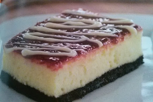 White Chocolate-Raspberry Cheesecake Bars Recipe - (4/5)_image