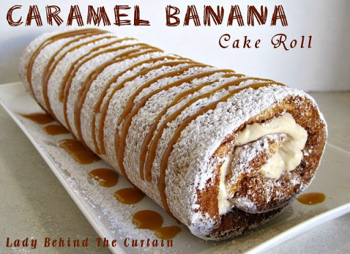 Caramel Banana Cake Roll Recipe - (4.3/5)_image