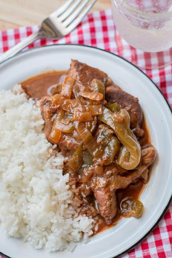 Slow Cooker Country Style Barbecue Ribs with Bell Peppers and Onions Recipe - (5/5)_image