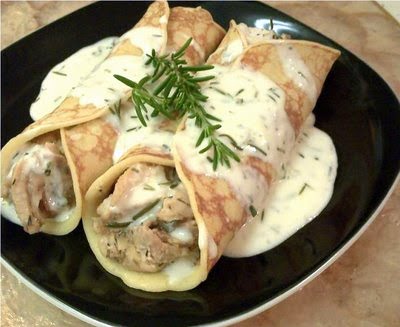 Herbed Chicken Crepes with Fresh Rosemary Cream Sauce Recipe - (3.9/5)_image