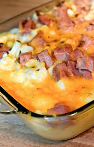 Low Carb Ham Mac and Cheese Casserole Recipe - (4.6/5)