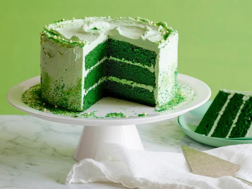 St. Patrick's Day Green Velvet Layer Cake Recipe - (4.6/5) image
