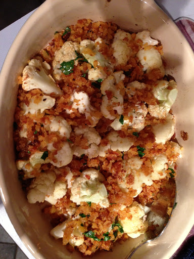 Cauliflower with brown butter and crispy crumbs Recipe_image