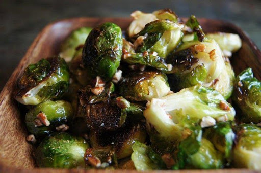 Roasted Brussel Sprouts with Honey & Pecans Recipe - (4.3/5) image