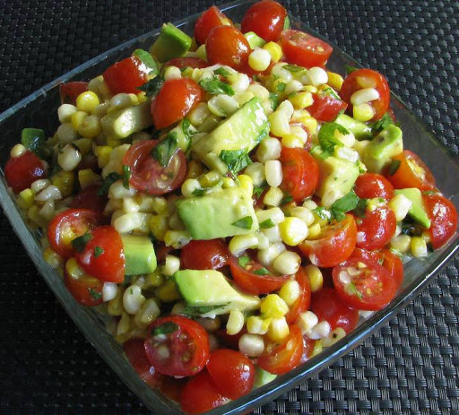 Grilled Corn, Avocado & Tomato with Honey Lime Dressing Recipe - (3.9/5)_image